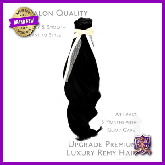18 Inch Real Human Hair Extensions, 20 Piece Tape-In Set, Seamless